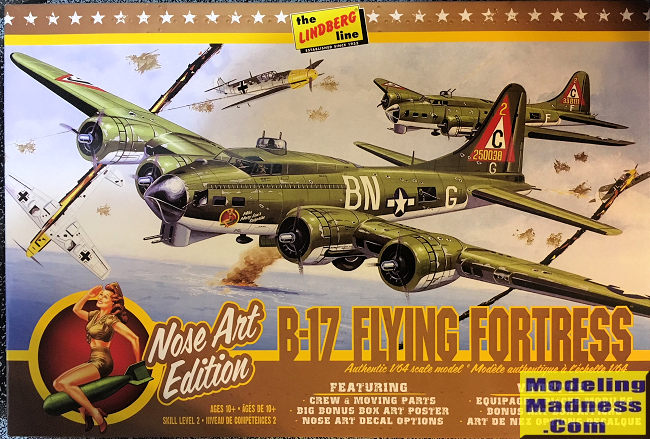 Lindberg 1/64 B-17G 'Nose Art Edition', previewed by Lee Fogel