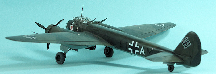 ICM 48232 Ju 88A-5 WWII German Bomber 1/48 plastic model kit 200 mm 