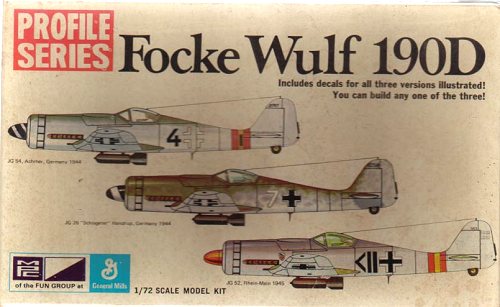 Maquetas Airfix 1976  61064-9  serie 1 Escala 1/72 Focke-Wulf Fw 190d 