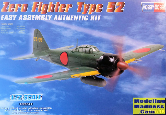 Hobbyboss 80241 Modellino Aereo A6M5 Zero Fighter Kit Scala 1:72 