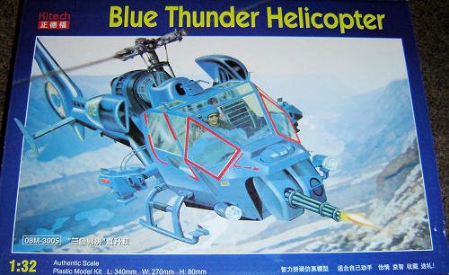 Blue Thunder Helicopter by Monogram - Fantastic Plastic Models