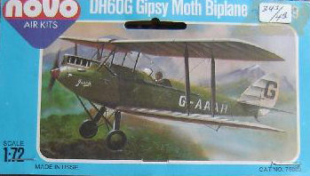 Amodel 72282 de Havilland DH.60M Metal Moth 1/72 toy model