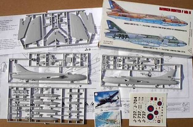 Fighter Hawker Hunter FGA.71 Chile Air Forces # Scale 1/72 # ZTS PLASTYK S-025 
