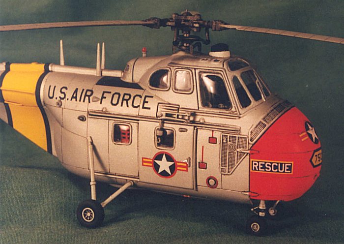 Sikorsky H 19 D Rescue Marines USAF Hélicoptère HELICOPTERE Métal 1:72 