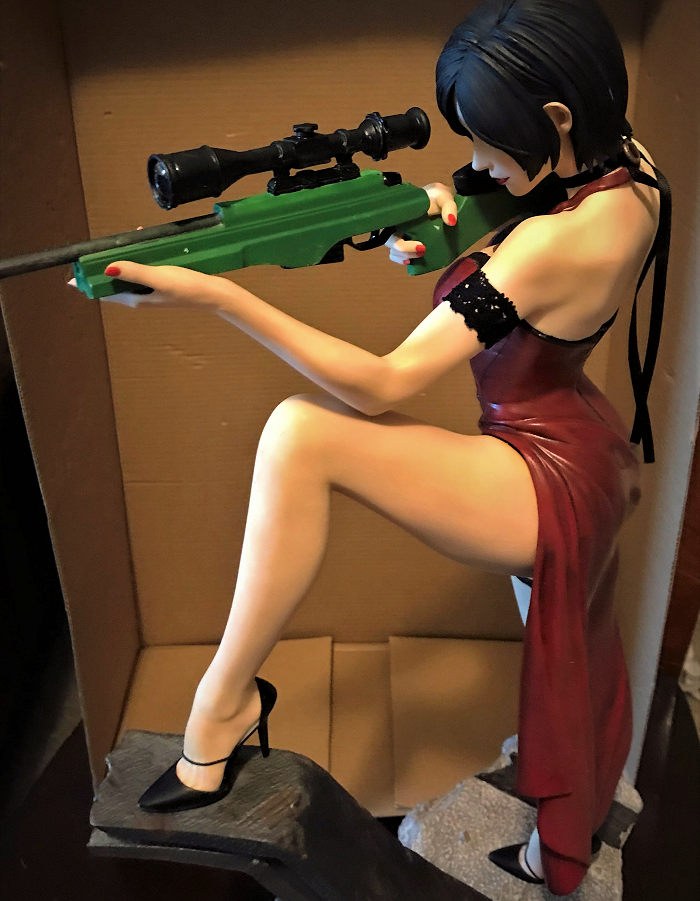 Resident Evil IV 4 Remake Ada Wong Black Shoes Cosplay Boots