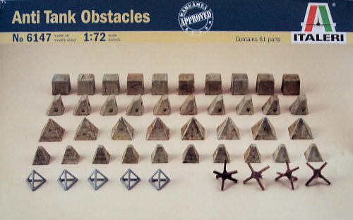 Dragon's Teeth béton Tank Obstacles à l'échelle 1:72-20 pieces