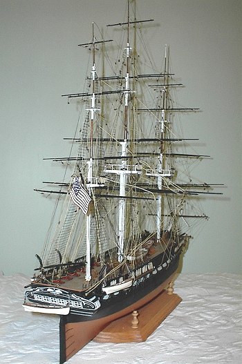 stern of USS Constitution according historic fact Revell USS Constitution 1:96 