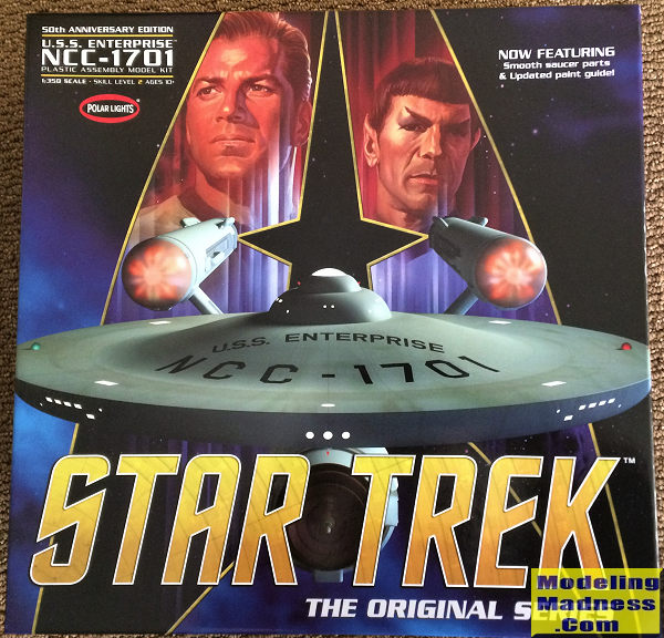 Star Trek U.S.S Enterprise NCC-1701 Anniversary 1:350 Model Polar Lights POL938 