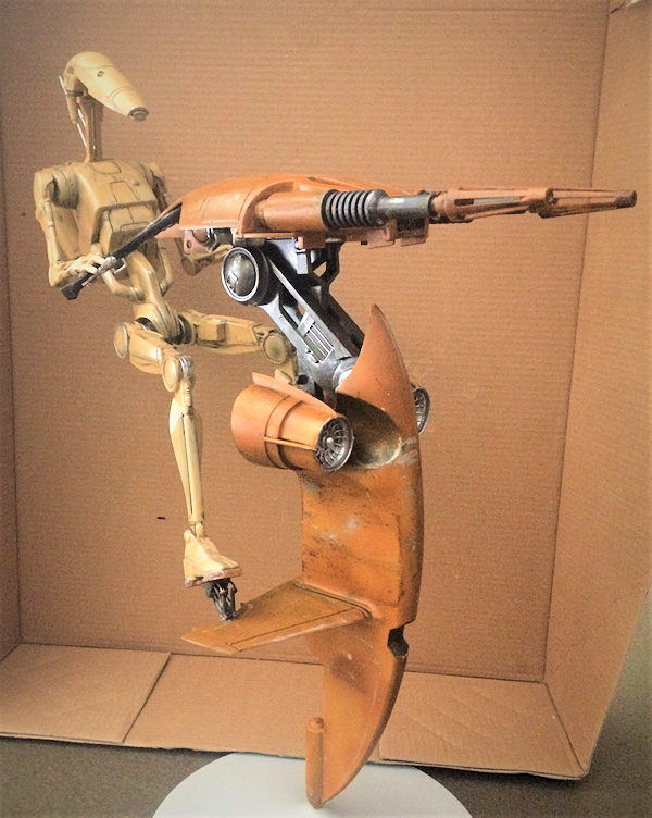 Review and photos of Star Wars S.T.A.P., Battle Droid action