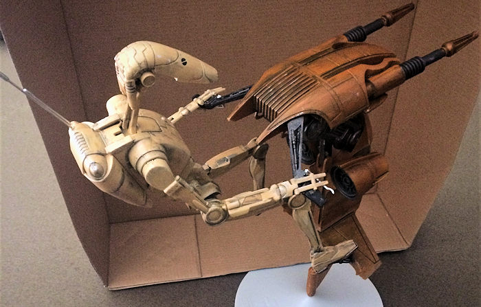 STAP and Battle Droid from Star Wars - The Phantom Menace by AMT