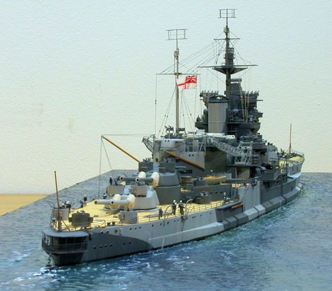 Academy 1/350 HMS Warspite, by Frank Spahr