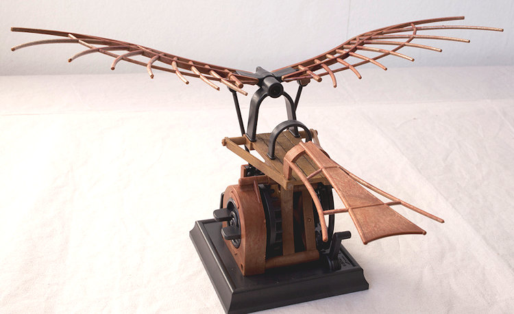leonardo da vinci flying machine model kit