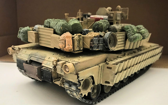 US Army M1A2 Tusk II Modern Tank Plastic Kit 1/35 Scale T48 Post Academy 13298 