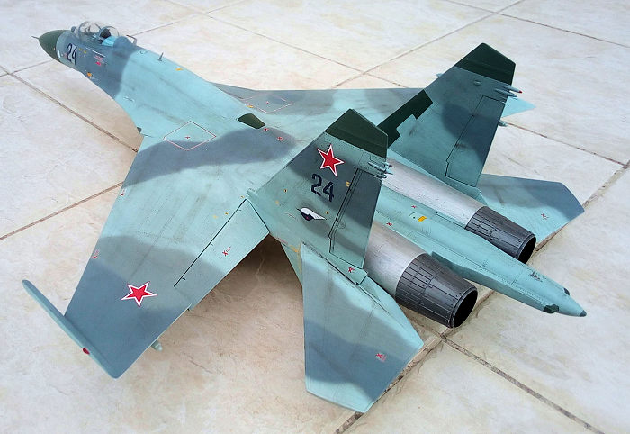 Trumpeter 1/32 Su-27 Flanker B, by Spiros Pendedekas