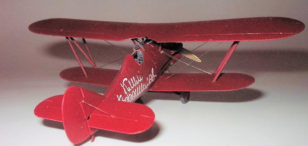 Polikarpov I-5 Soviet Fighter USSR 1931 Year 1/72 Scale Model with Stand 