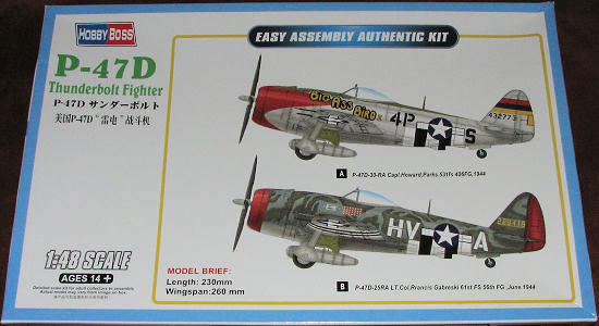 Hobby Boss 85811 1/48 US Army P-47D Thunderbolt Fighter Plastic Model Kit 