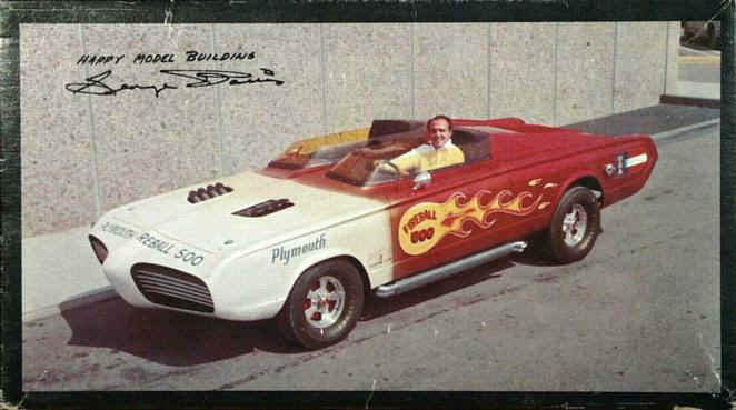 25 George Barris Fireball 500 in Commemorative Packaging Red/White AMT AMT1068 1 