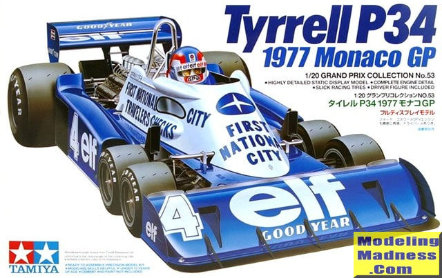 Tamiya 1/20 Tyrrell P 34 '1977 Monaco GP', previewed by Scott Van Aken