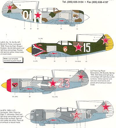 Aeromaster 72-036: Fighting Lavochkins (La-5/7)
