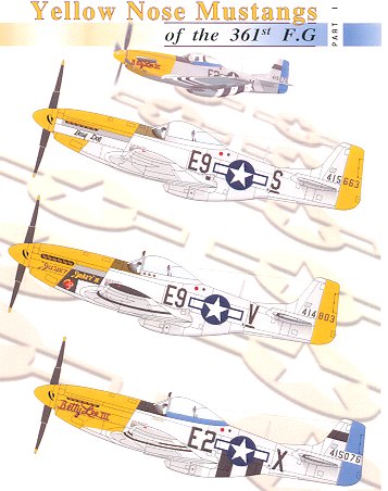 Asia Mustangs 23 FG P-51 WWII USAAF Aircraft PT.1 AeroMaster Decals 72-176 S.E 
