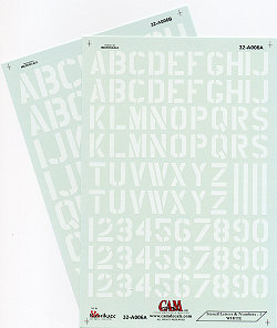 Stencil Letters and Numbers
