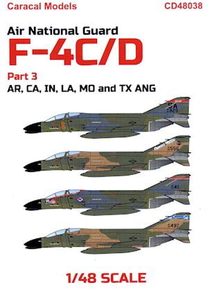 Navy & Marine Corps Caracal Decals 1/48 MCDONNELL DOUGLAS F-4N PHANTOM II U.S