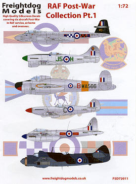 Post War RAF Pt:3 1/72nd scale decals 