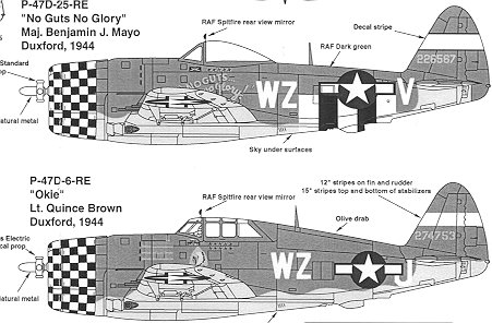 Superscale  decals 1/48 48-996 P-47D Razorback Bubbletop Thunderbolts   F49 