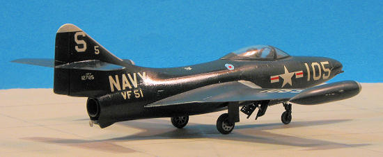Hasegawa 1/72 Scale F9F-2 Panther B Series US Navy Carrier Based Fighter Aircraft Model Kit # 00242 