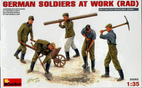 German Soldiers At Work WWII    1/35  MiniArt  # 35065 RAD