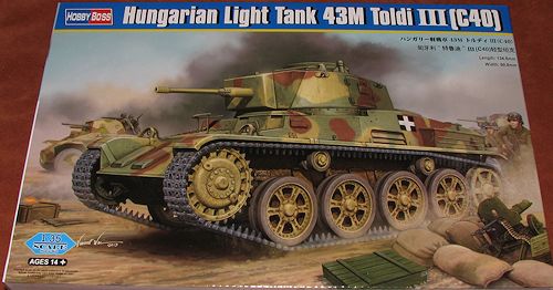 Hobby Boss 1/35 Hungarian Light Tank 43M (Toldi III C40) , previewed by ...