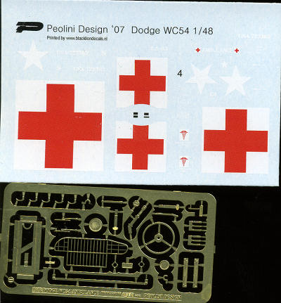 Peddinghaus-Decals 1/35 3301 US Army And Navy Dodge WC-54 Ambulance 