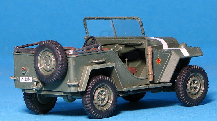 GAZ-67B Military Four-Wheel Drive Car 1/24 Scale 1943 Year Collectible Model Car 
